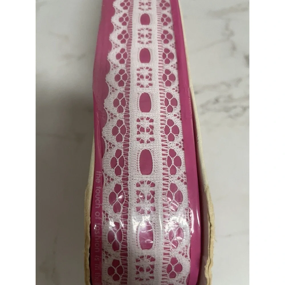 Vintage NOS Wrights‎ Lace White Polyester 1.25
